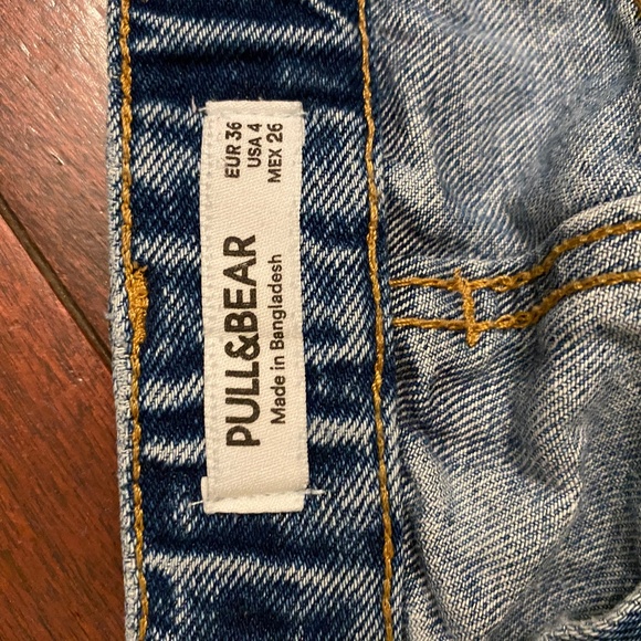 Pull&Bear high-waisted blue jean shorts - Picture 6 of 6